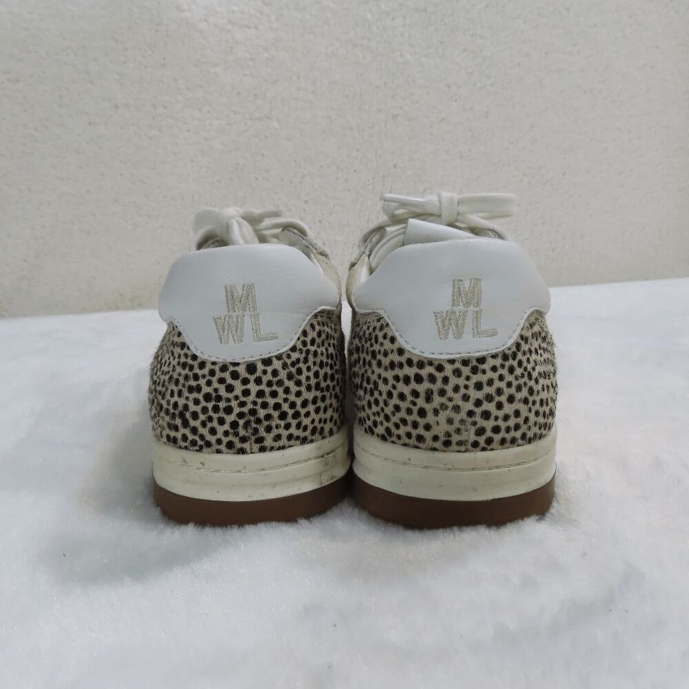 Madewell Court Spotted Genuine Calf Hair Sneaker in Sand Beige 7M - Picture 4 of 7